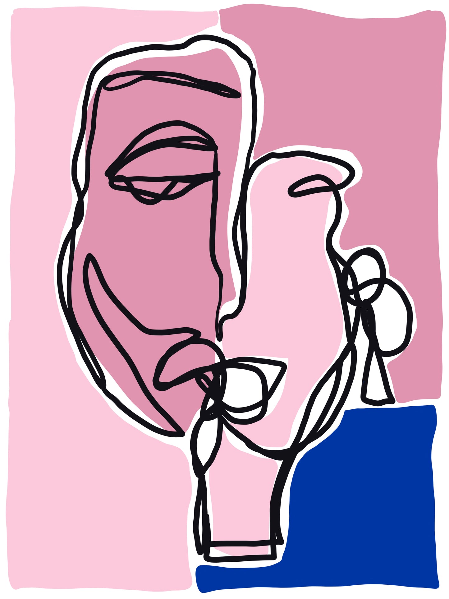 One-Line Face Print